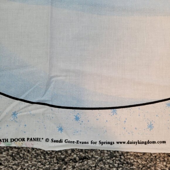 Daisy Kingdom Peppermint Wreath Door Panel Fabric Craft Project Snowman - Picture 7 of 7